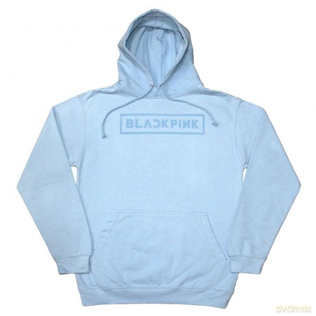 Blackpink: BlackPink Unisex Pullover Hoodie: Logo (Light Blue) (Medium)
