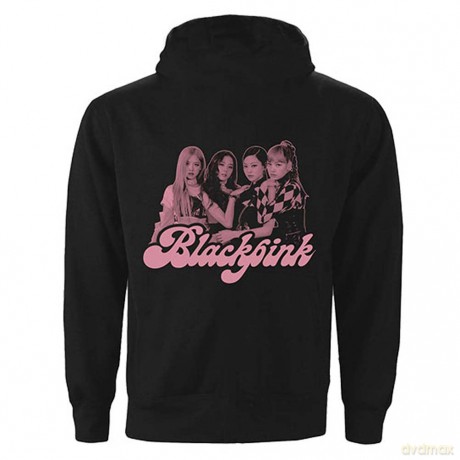 Blackpink: BlackPink Unisex Pullover Hoodie: Photo Back (Black) (Back Print) (Medium)