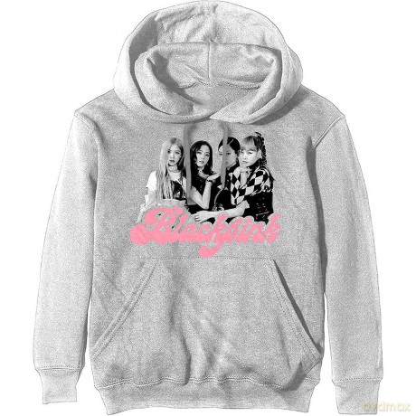 Blackpink: BlackPink Unisex Pullover Hoodie: Photo Tee (Off White) (Medium)