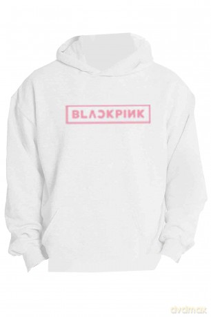 Blackpink: BlackPink Unisex Pullover Hoodie: Shut Down Photo Grid (White) (Back Print) (XX-Large)