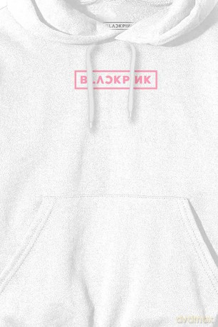 Blackpink: BlackPink Unisex Pullover Hoodie: Shut Down Photo Grid (White) (Back Print) (XX-Large)