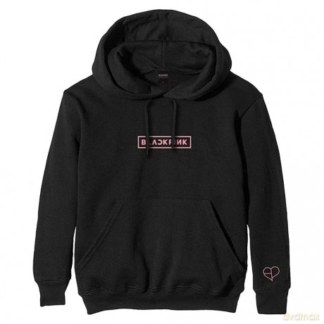Blackpink: BlackPink Unisex Pullover Hoodie: The Album Tracklist (Black) (Back Print) (X-Large)