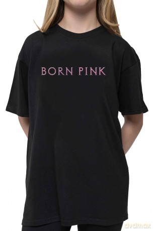 Blackpink: BlackPink Unisex T-Shirt: Born Pink (Black) (Back Print) (Medium)
