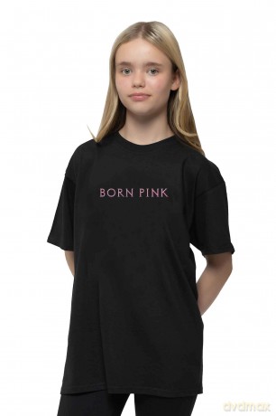 Blackpink: BlackPink Unisex T-Shirt: Born Pink (Black) (Back Print) (Small)