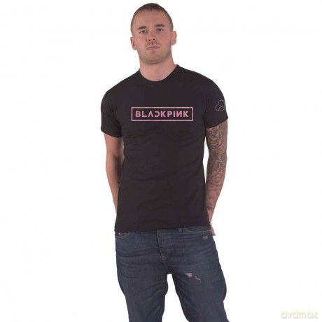 Blackpink: BlackPink Unisex T-Shirt: The Album Track list (Black) (Back Print) (Medium)