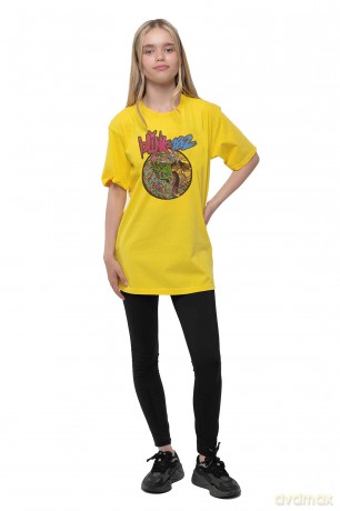 Blink-182: Kids T-Shirt: Overboard Event (Yellow) (13-14 Years)