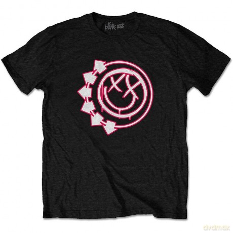 Blink-182: Kids T-Shirt: Six Arrow Smile (Black) (7-8 Years)