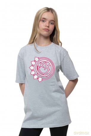 Blink-182: Kids T-Shirt: Six Arrow Smile (Heather Grey) (11-12 Years)