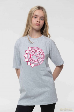 Blink-182: Kids T-Shirt: Six Arrow Smile (Heather Grey) (3-4 Years)
