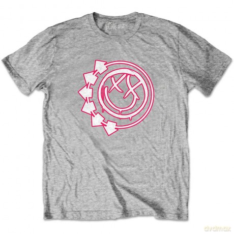 Blink-182: Kids T-Shirt: Six Arrow Smile (Heather Grey) (7-8 Years)