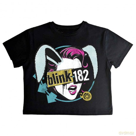 Blink-182: Ladies Crop Top: Blind Date (Black) (X-Large)