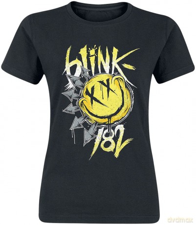 Blink 182: Blink-182 Ladies T-Shirt: Big Smile (Black) (Medium)