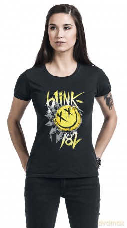 Blink 182: Blink-182 Ladies T-Shirt: Big Smile (Black) (Medium)