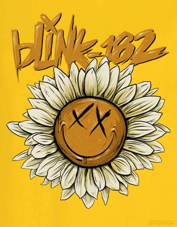 Blink 182: Blink-182 Ladies T-Shirt: Sunflower (Yellow) (Large)
