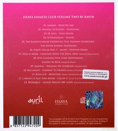 Dj Ravin: Issaya Siamese Club Vol 2 [CD]
