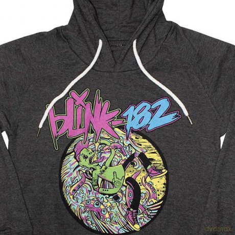 Blink-182: Unisex Pullover Hoodie: Overboard Event (Charcoal Grey) (Medium)