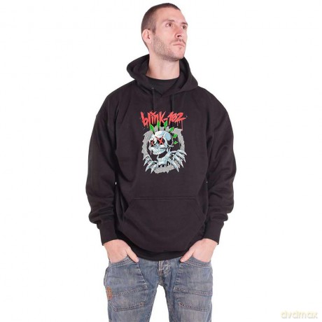 Blink-182: Unisex Pullover Hoodie: Six Arrow Skull (Black) (Medium)