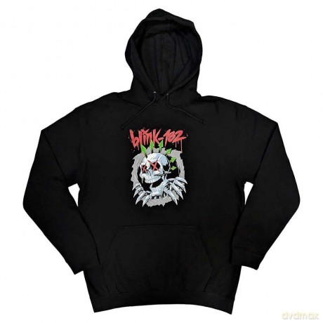Blink-182: Unisex Pullover Hoodie: Six Arrow Skull (Black) (Medium)