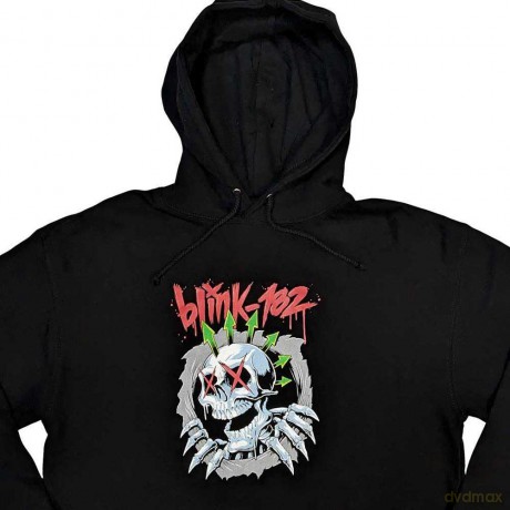 Blink-182: Unisex Pullover Hoodie: Six Arrow Skull (Black) (X-Large)