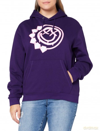 Blink-182: Unisex Pullover Hoodie: Six Arrow Smile (Purple) (X-Large)