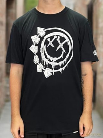 Blink 182: Blink-182 Unisex T-Shirt: Bones (Black) (Large)