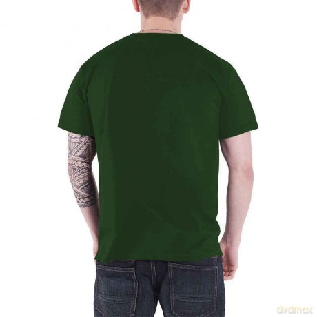 Blink-182: Unisex T-Shirt: Logo Repeat (Green) (Large)