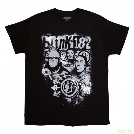 Blink-182: Unisex T-Shirt: One More Time Spray Paint (Black) (Medium)