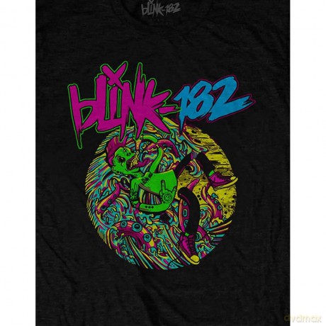 Blink-182: Unisex T-Shirt: Overboard Event (Black) (Small)