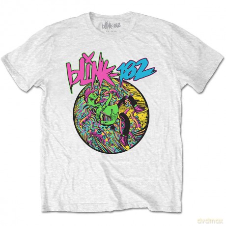 Blink-182: Unisex T-Shirt: Overboard Event (White) (Small)