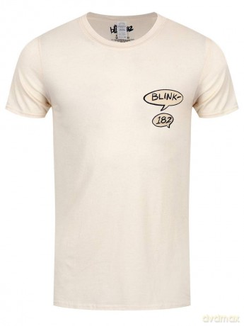 Blink-182: Unisex T-Shirt: Roger Rabbit (Natural) (Back Print) (Medium)