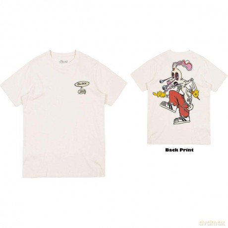 Blink-182: Unisex T-Shirt: Roger Rabbit (Natural) (Back Print) (Small)