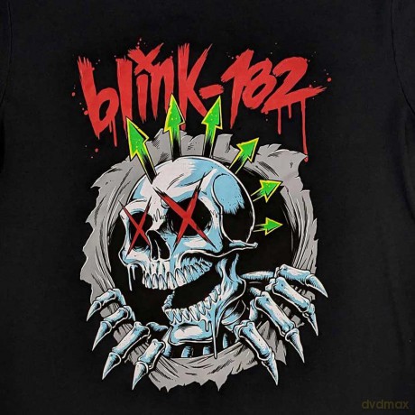 Blink-182: Unisex T-Shirt: Six Arrow Skull (Black) (Small)