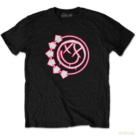 Blink-182: Unisex T-Shirt: Six Arrow Smile (Black) (Large)
