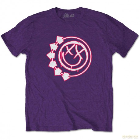 Blink-182: Unisex T-Shirt: Six Arrow Smile (Purple) (X-Large)