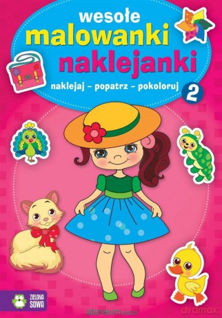 Wesołe malowanki naklejanki 2 [KSIĄŻKA]