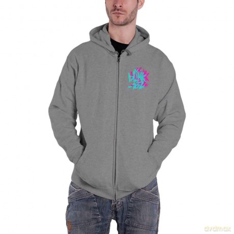 Blink-182: Unisex Zipped Hoodie: Double Six Arrow Smile (Black) (Back Print) (XX-Large)