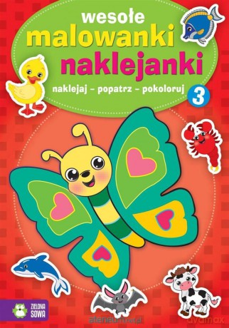 Wesołe malowanki naklejanki 3 [KSIĄŻKA]