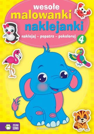 Wesołe malowanki naklejanki 4 [KSIĄŻKA]