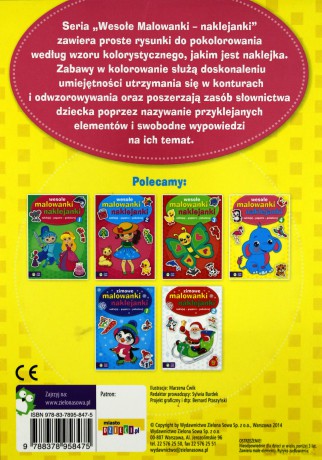 Wesołe malowanki naklejanki 4 [KSIĄŻKA]