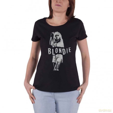 Blondie: Ladies T-Shirt: Mic. Stand (Black) (XXXX-Large)