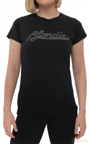 Blondie: Ladies Tee: Logo (Diamante) (Small)