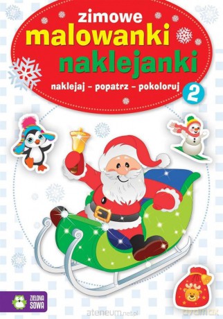 Zimowe malowanki naklejanki 2 [KSIĄŻKA]