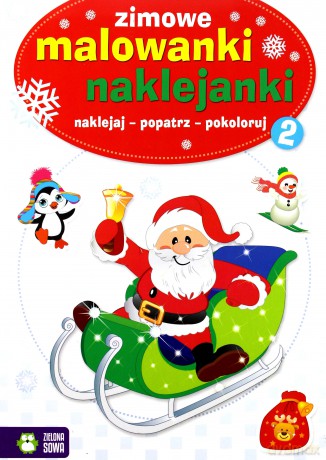 Zimowe malowanki naklejanki 2 [KSIĄŻKA]