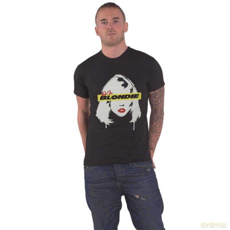 Blondie: Unisex T-Shirt: AKA Eyestrip (Black) (X-Large)