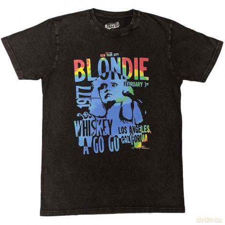 Blondie: Unisex T-Shirt: Whiskey A Go Go (Black) (Large)