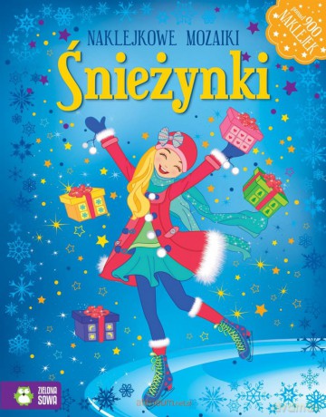 Naklejkowe mozaiki. Śnieżynki [KSIĄŻKA]
