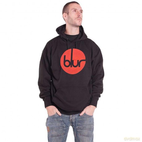 Blur: Unisex Pullover Hoodie: Circle Logo (Navy Blue) (Large)
