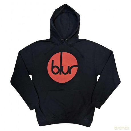 Blur: Unisex Pullover Hoodie: Circle Logo (Navy Blue) (Medium)