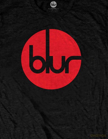 Blur: Unisex T-Shirt: Circle Logo (Black) (Medium)