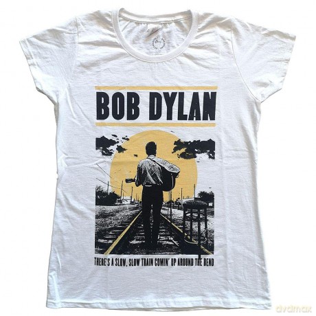 Bob Dylan: Ladies T-Shirt: Slow Train (White) (Medium)
